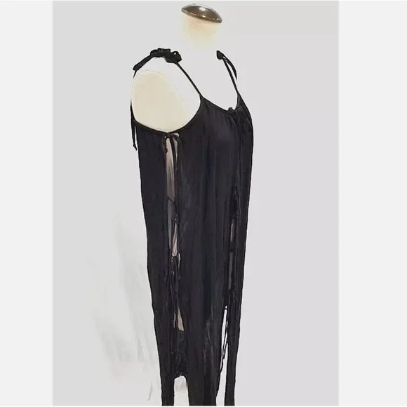 bec and bridge black mesh dress Bec and Bridge Camille Black Lace Maxi Dress main image 0